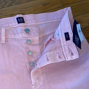 NWT Cheeky straight high rise with raw hem